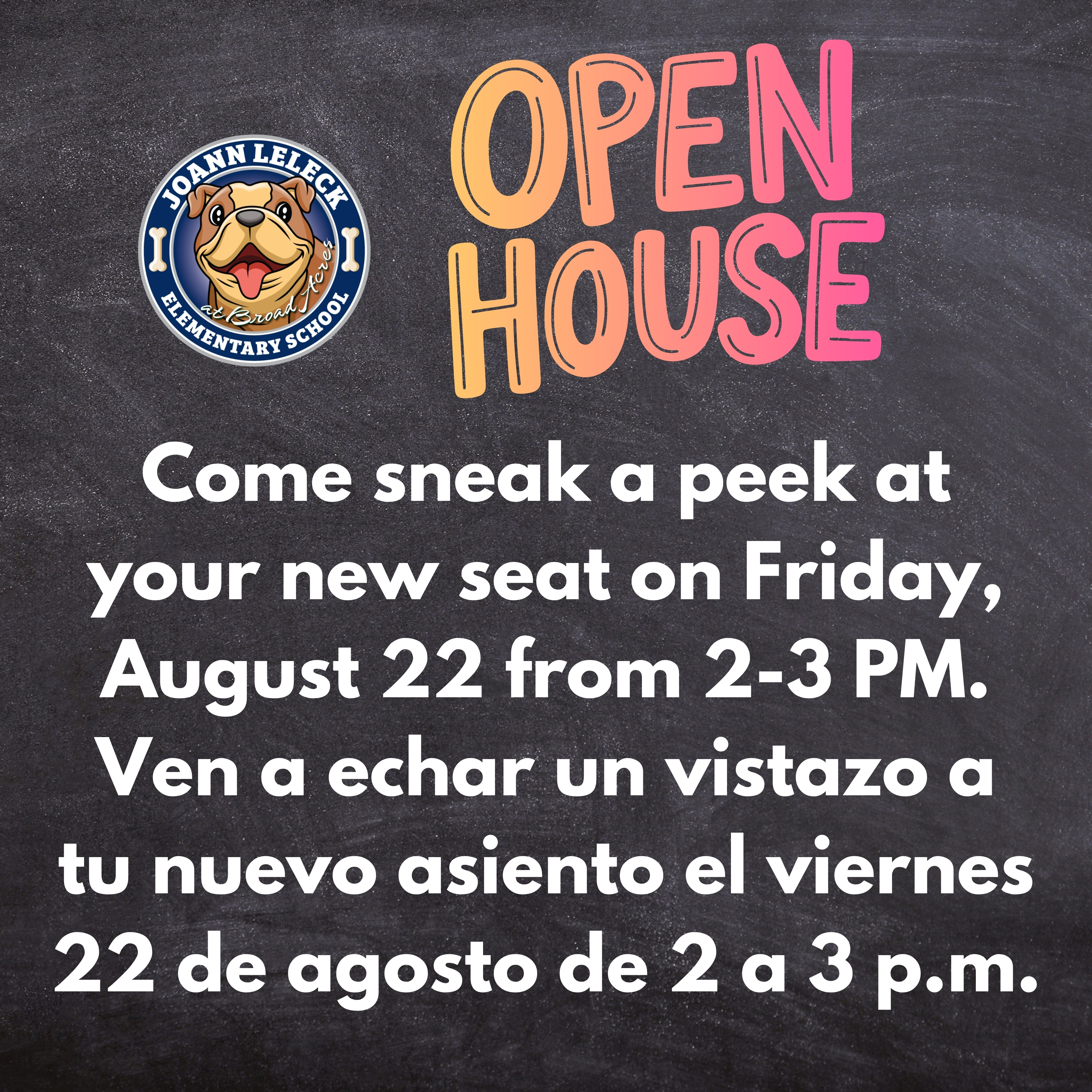 This is information regarding the Open House.
