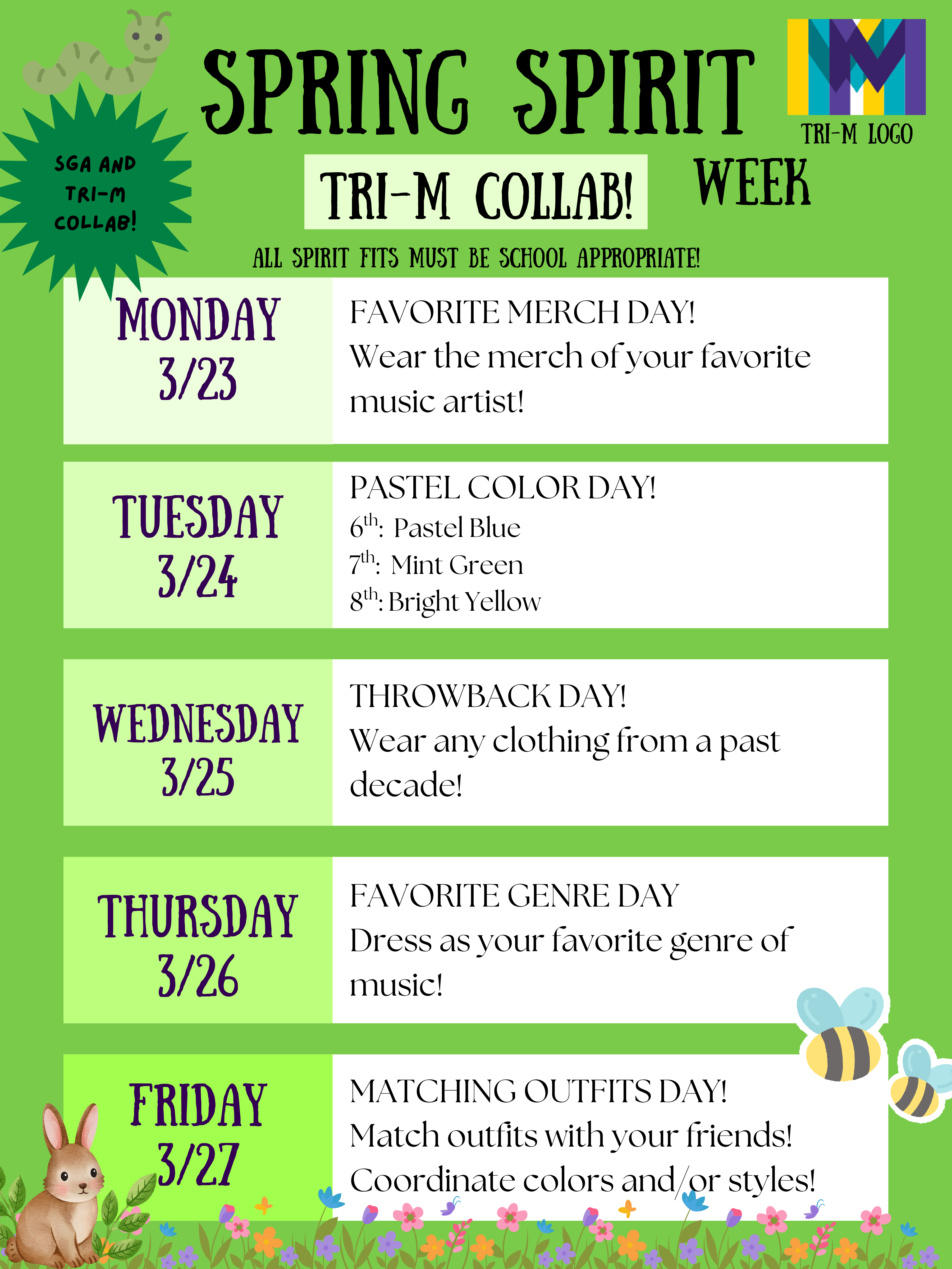 Spring 2026 Spirit Week