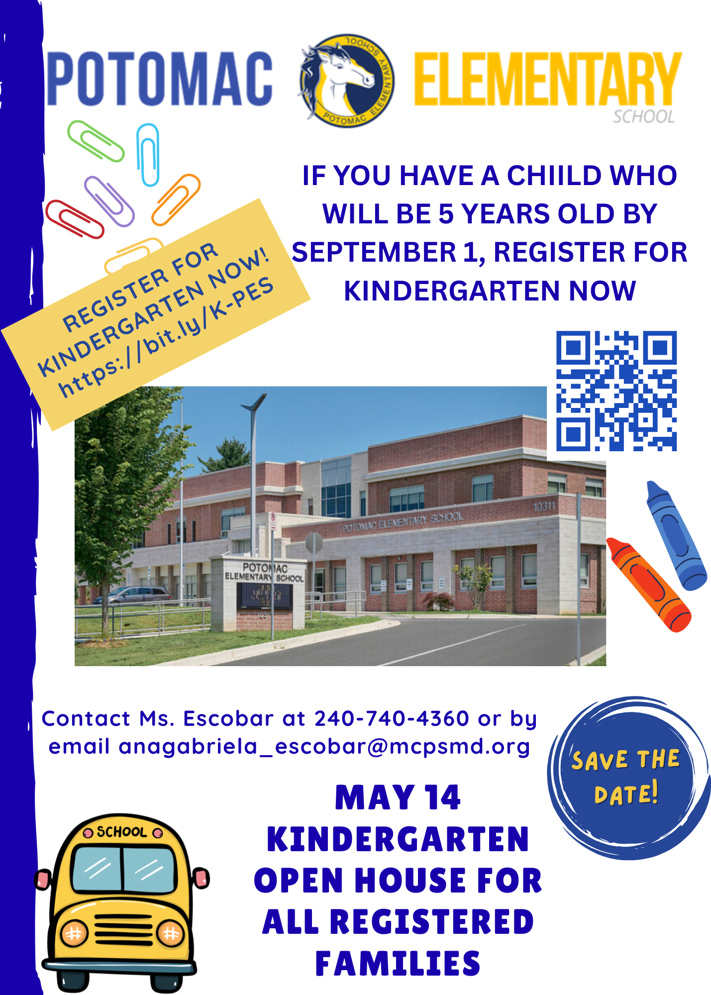 Register Now for Kindergarten